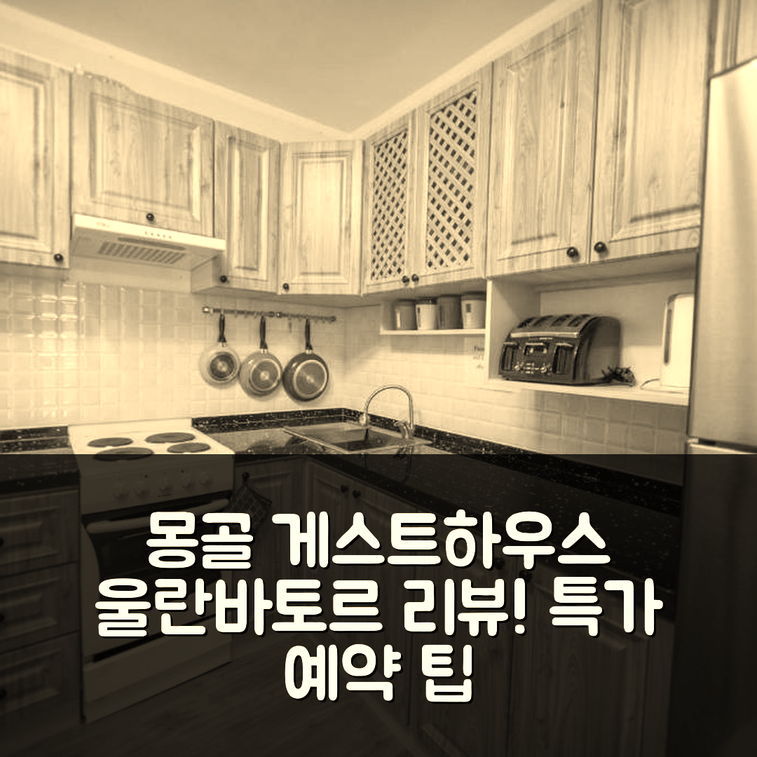 몽골어 비전 투어 게스트하우스 울란바토르 리뷰&특가 예약 팁!