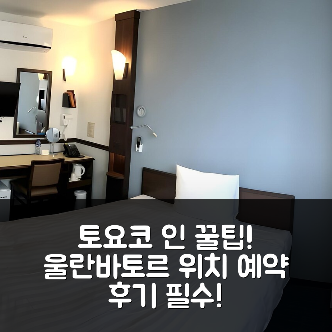 토요코 인 울란바토르 위치 꿀팁 및 예약 후기!