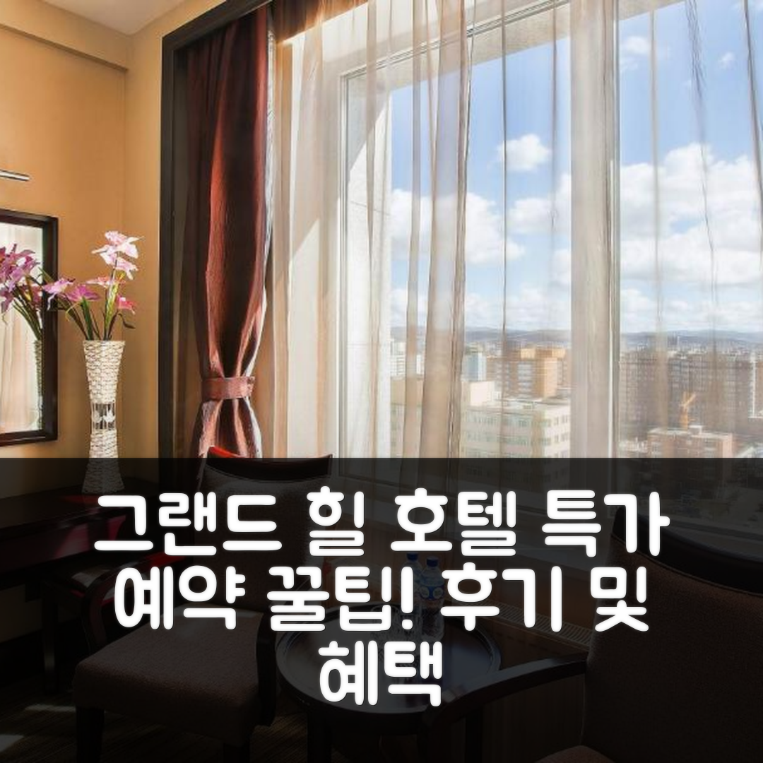 더 그랜드 힐 호텔 울란바토르, 특가 예약 꿀팁 및 후기!
