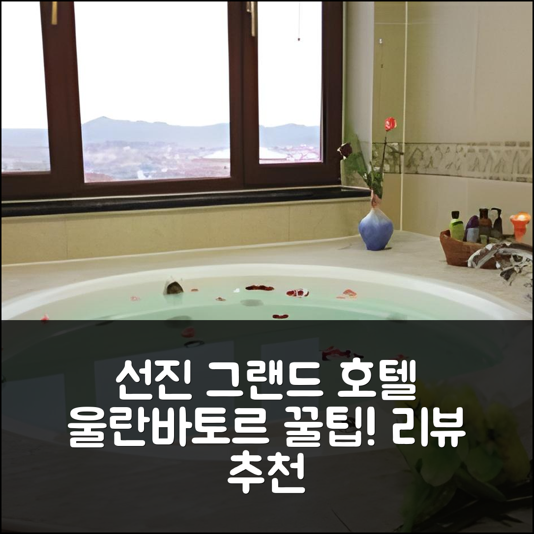 선진 그랜드 호텔 울란바토르 리뷰&꿀팁!