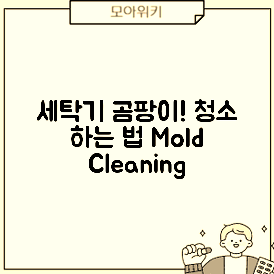 세탁기 내부 곰팡이, 어떻게 청소할까?