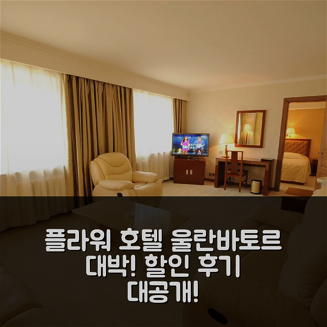 플라워 호텔 울란바토르 대박 할인 후기!