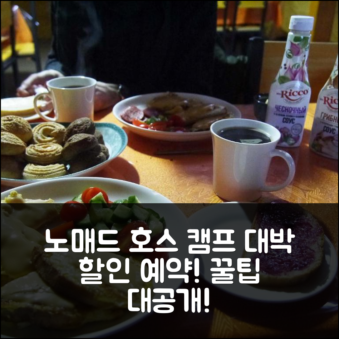 노매드 호스 캠프 울란바토르 대박 할인 예약 꿀팁!
